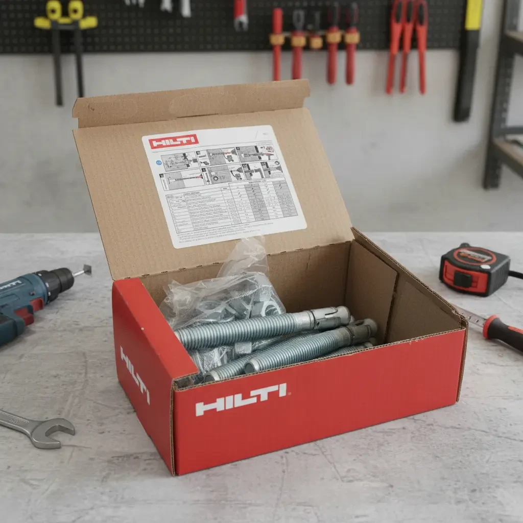 Anclaje Expansion Hilti Kb1 5/8x 6 #2231464 Caja Con 15 Pzs