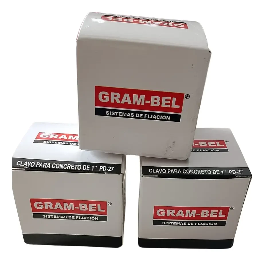 Clavo/concreto Pd-27. (pd-25-s8) Grambel 100 Pzas