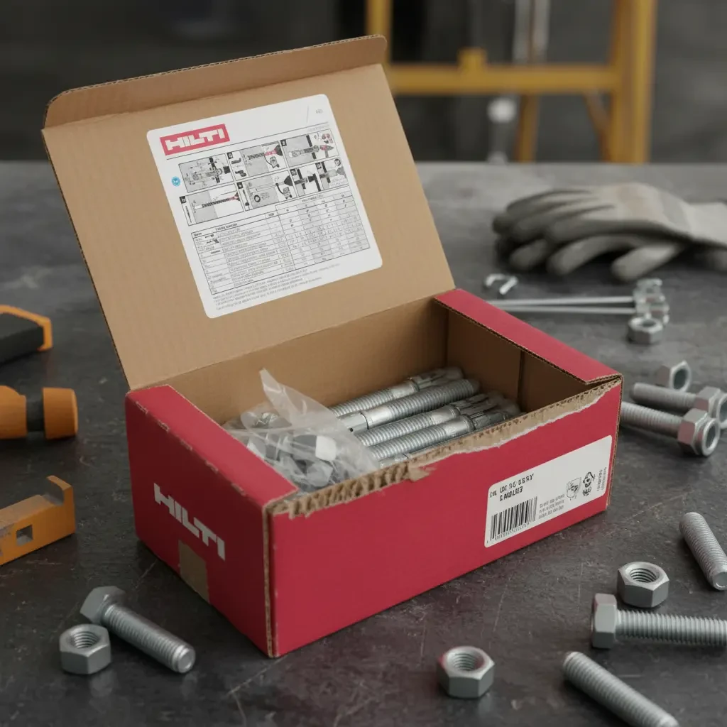 Anclaje Expansion Hilti Kb1 5/8x 4 3/4 2231463 Con 15 Pzs
