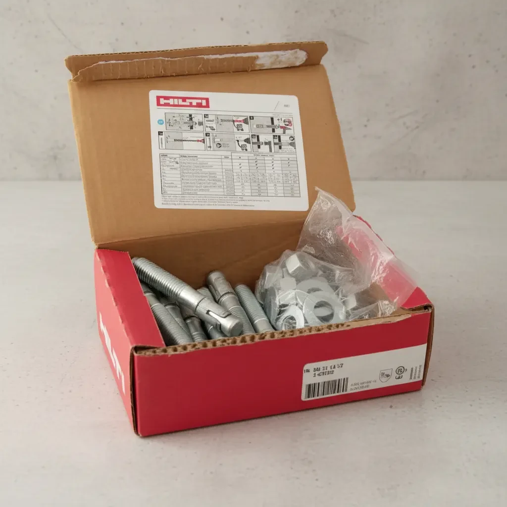 Anclaje Hilti Kb1 5/8x 4 1/4 #2231462 Caja Con 15 Pzs